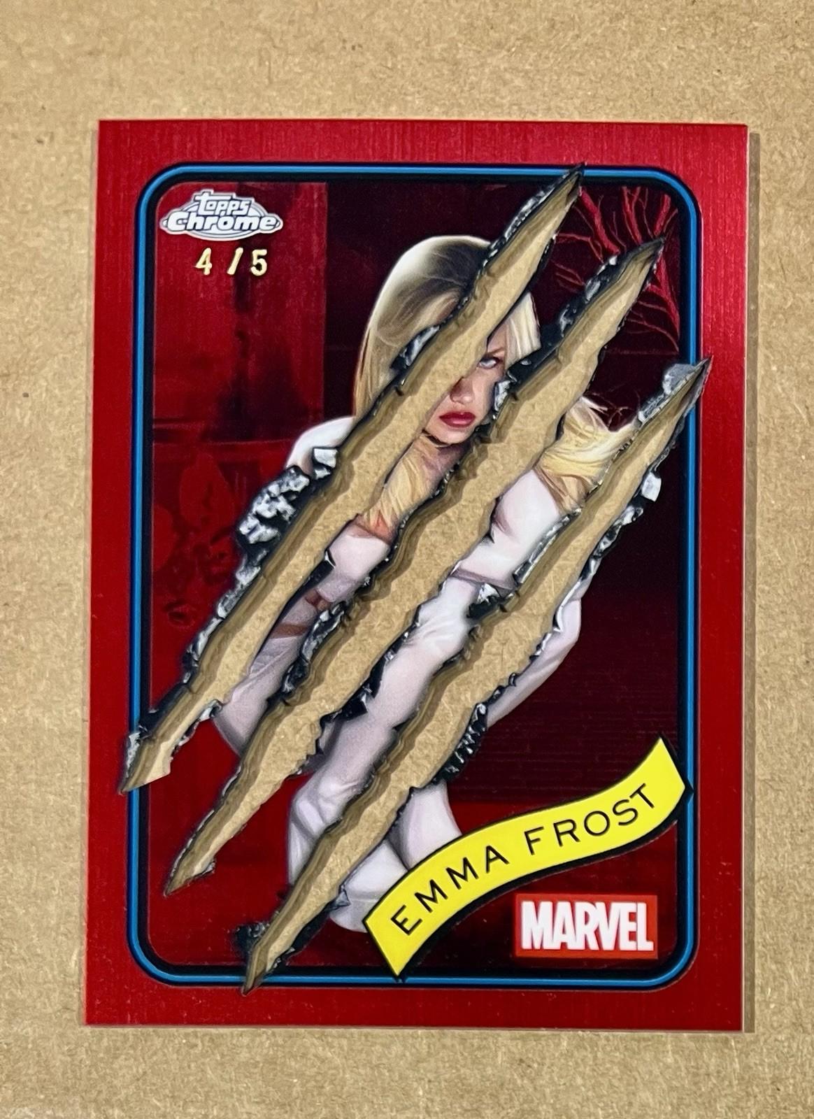 2025 Topps Chrome Emma Frost [Red Clawed] #147 card