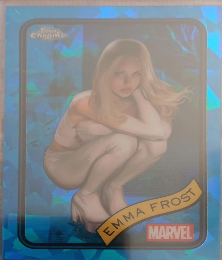 2025 Topps Chrome Emma Frost [Sapphire] #147 card