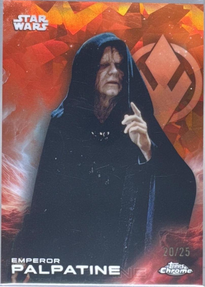 2025 Topps Chrome Emperor Palpatine [Orange Sapphire] #38 card