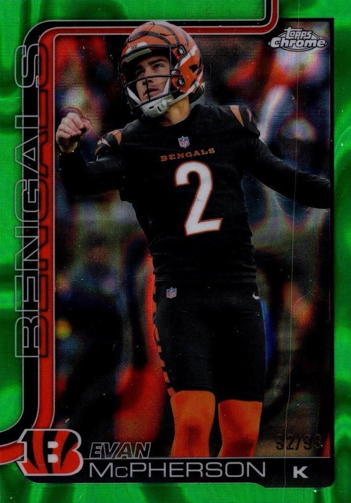 2025 Topps Chrome Evan McPherson [Green Lava] #64 card