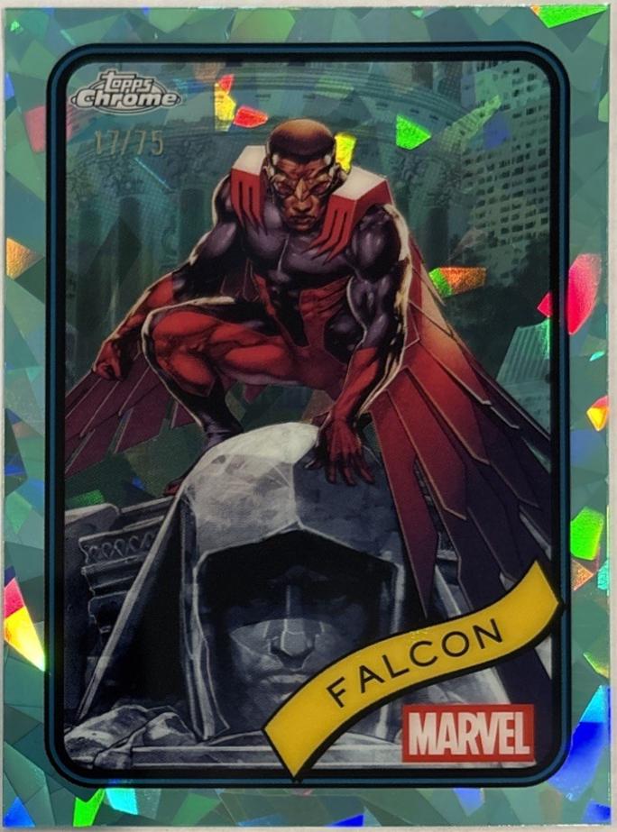 2025 Topps Chrome Falcon [Aqua Sapphire] #80 card