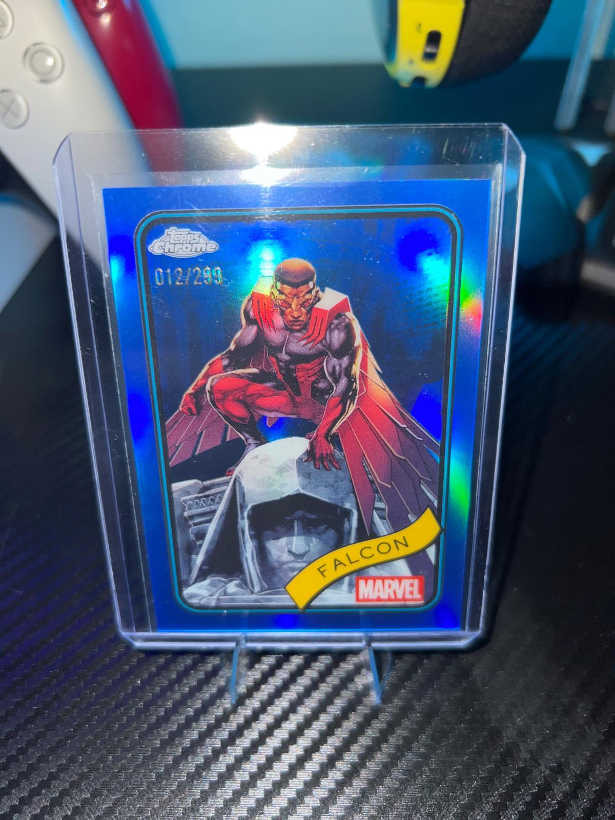 2025 Topps Chrome Falcon [Blue] #80 card