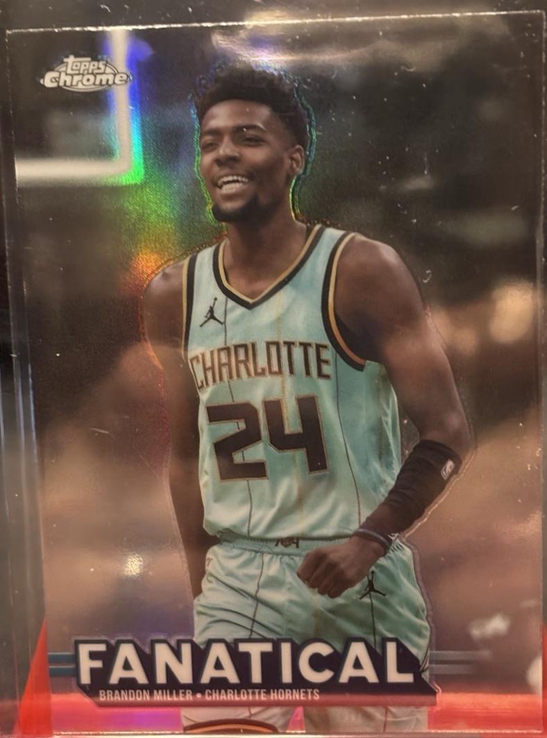 2025 Topps Chrome Fanatical Brandon Miller #FAN-3 card