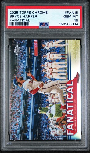 2025 Topps Chrome Fanatical Bryce Harper #FAN-15 card