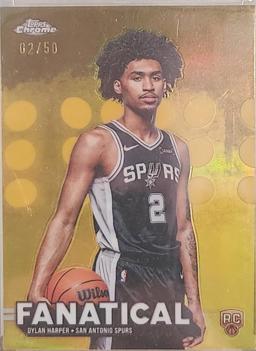 2025 Topps Chrome Fanatical Dylan Harper [Gold] #FAN-22 card