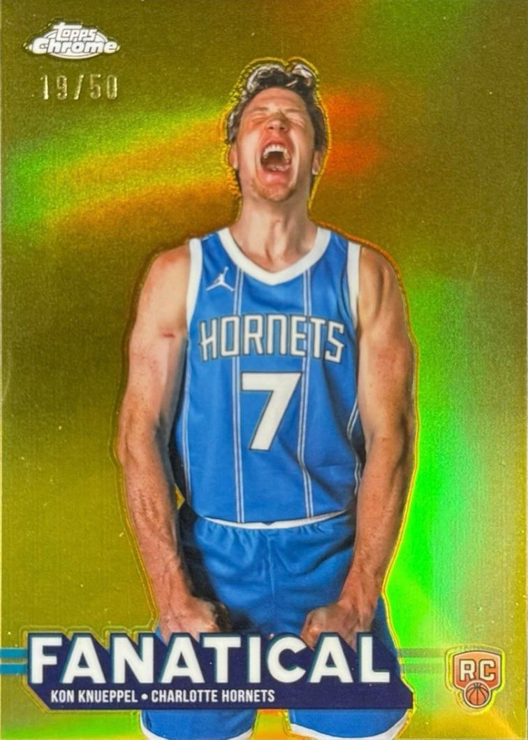 2025 Topps Chrome Fanatical Kon Knueppel [Gold] #FAN-24 card