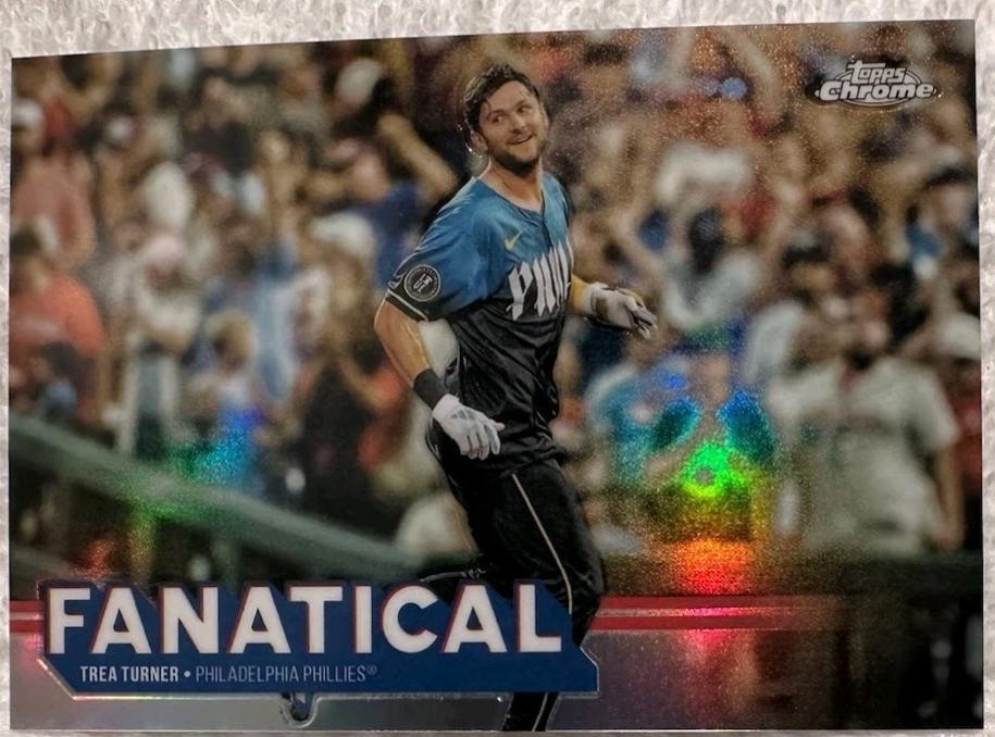 2025 Topps Chrome Fanatical Trea Turner #FAN-4 card