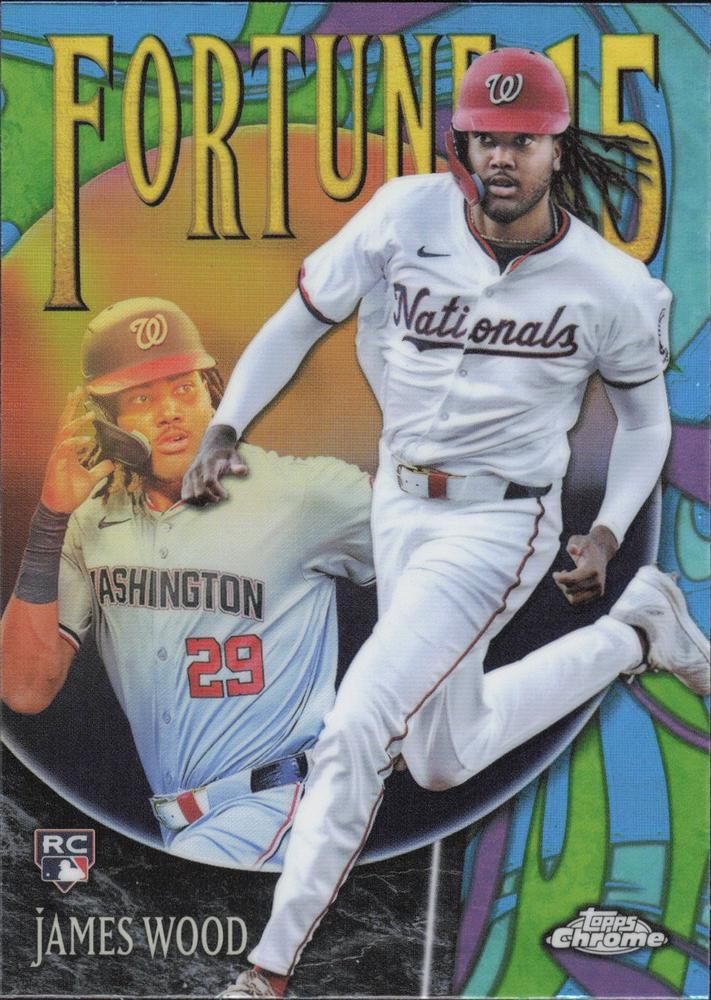 2025 Topps Chrome Fortune 15 James Wood #F15-10 card