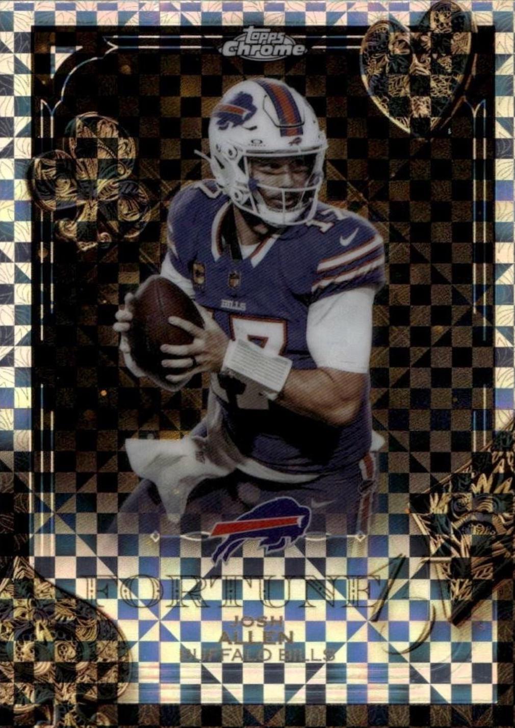 2025 Topps Chrome Fortune 15 Josh Allen [X-Fractor] #F15-7 card