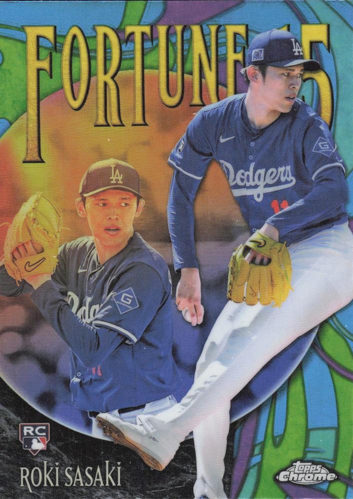 2025 Topps Chrome Fortune 15 Roki Sasaki #F15-13 card