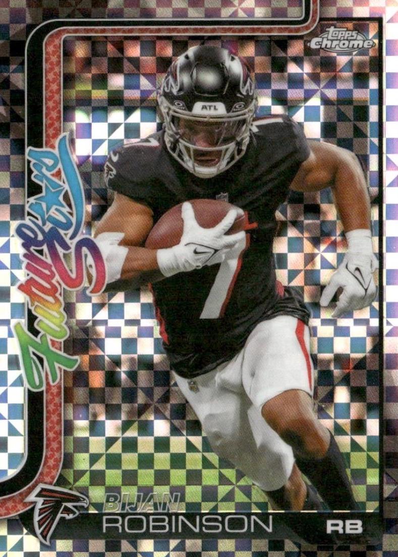 2025 Topps Chrome Future Stars Bijan Robinson [X-Fractor] #FS-9 card