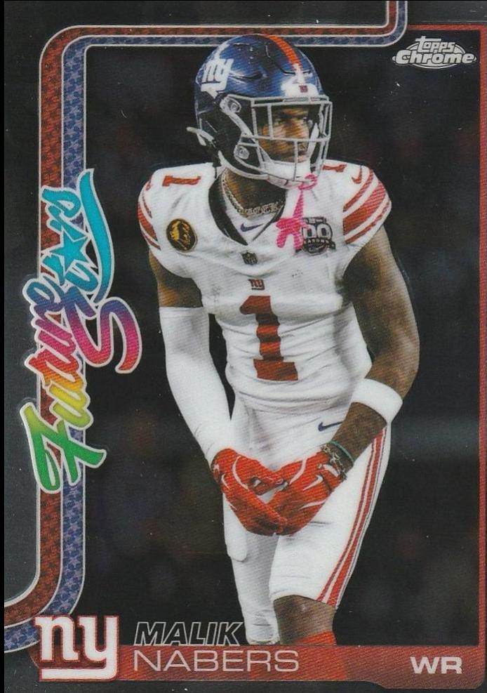 2025 Topps Chrome Future Stars Malik Nabers #FS-8 card