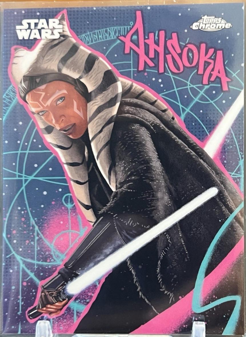 2025 Topps Chrome Galactic Graffiti Ahsoka Tano #GG-1 card