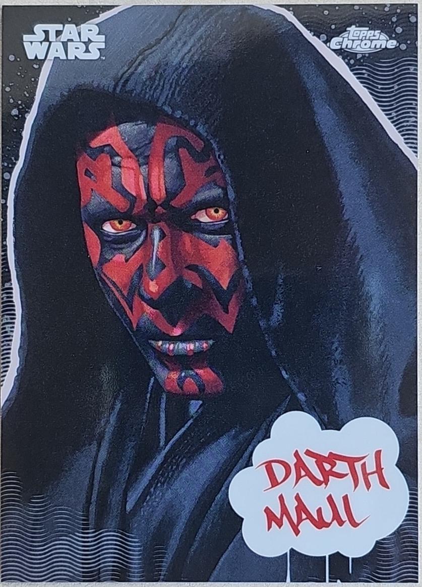 2025 Topps Chrome Galactic Graffiti Darth Maul #GG-9 card