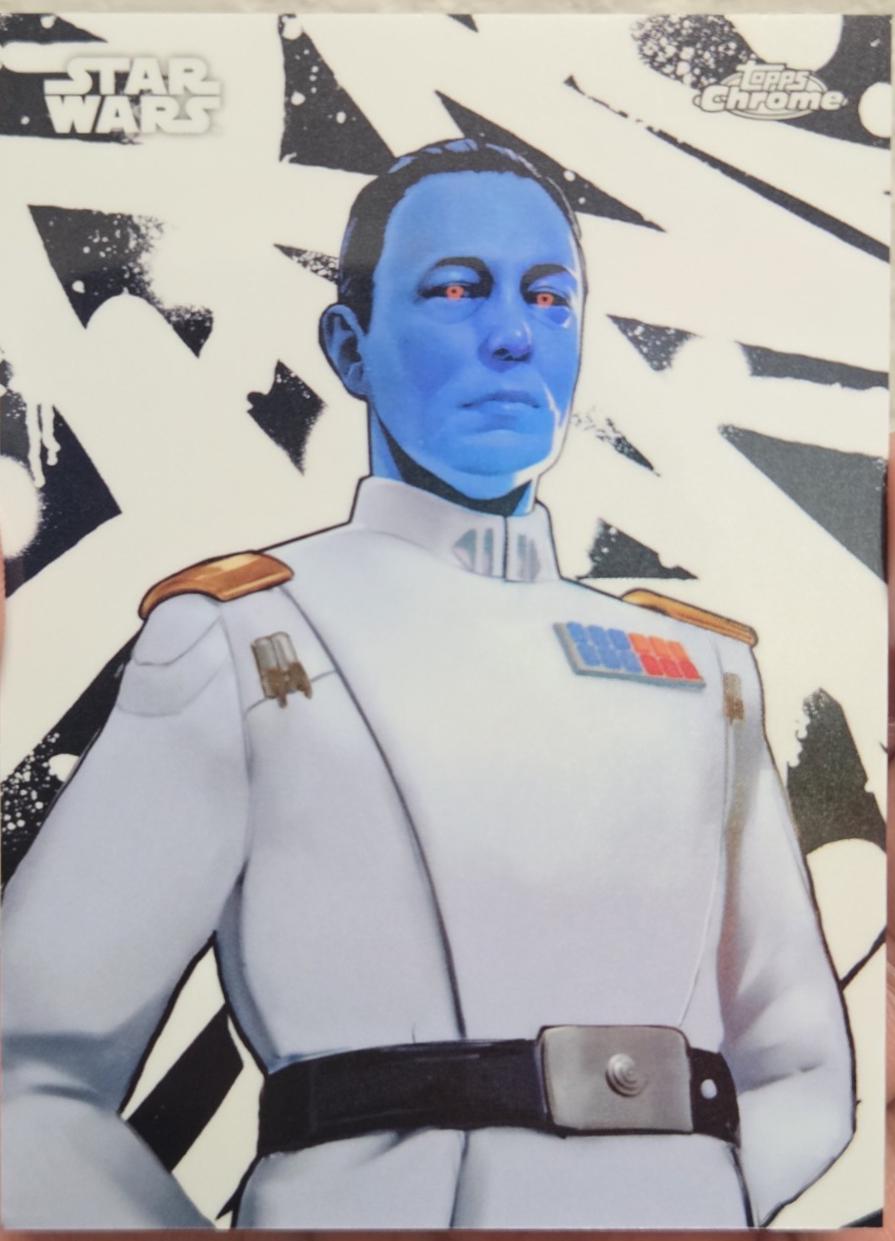 2025 Topps Chrome Galactic Graffiti Grand Admiral Thrawn #GG-11 card