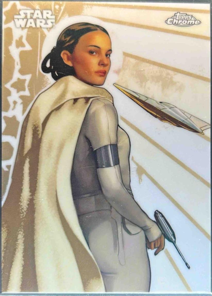 2025 Topps Chrome Galactic Graffiti Padme Amidala #GG-16 card