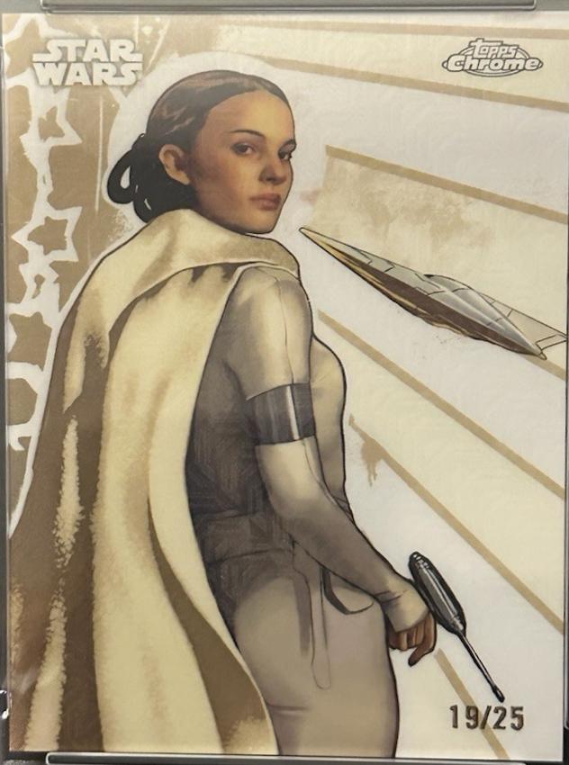 2025 Topps Chrome Galactic Graffiti Padme Amidala [Mojo Refractor] #GG-16 card