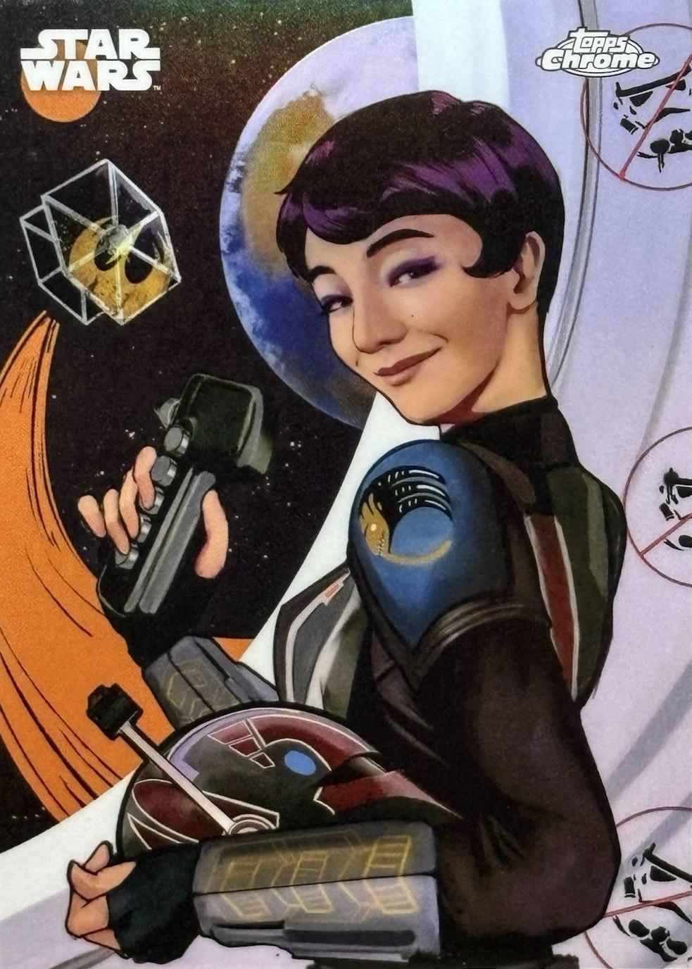 2025 Topps Chrome Galactic Graffiti Sabine Wren #GG-17 card