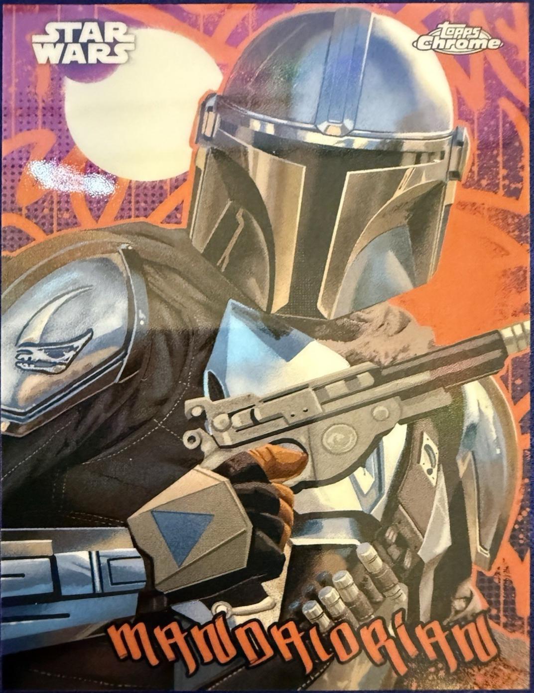 2025 Topps Chrome Galactic Graffiti The Mandalorian #GG-19 card