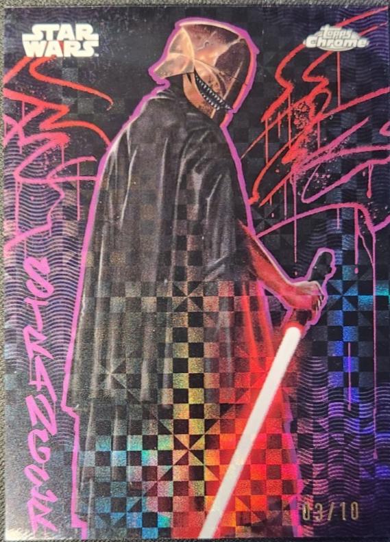 2025 Topps Chrome Galactic Graffiti The Stranger [X-Fractor] #GG-20 card