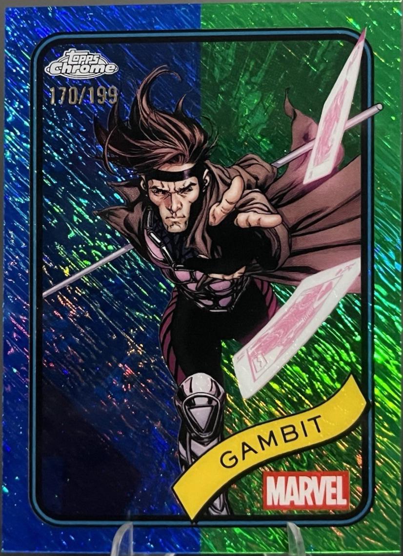2025 Topps Chrome Gambit [Blue Green Shimmer] #105 card