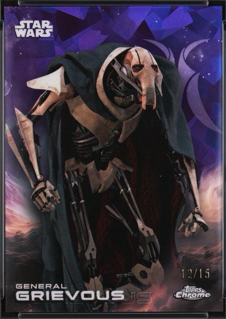 2025 Topps Chrome General Grievous [Purple Sapphire] #49 card