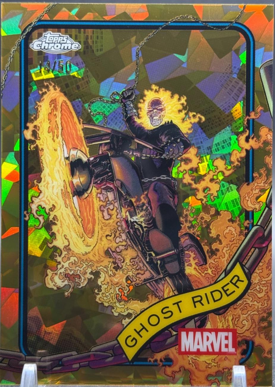 2025 Topps Chrome Ghost Rider [Gold Sapphire] #183 card