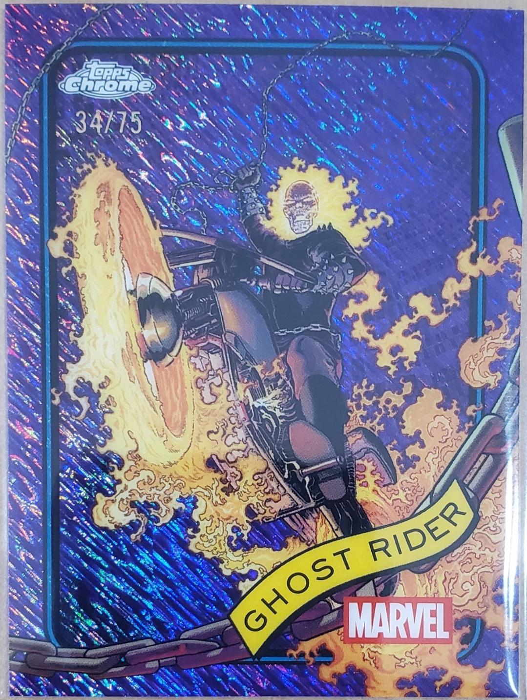 2025 Topps Chrome Ghost Rider [Purple Shimmer] #183 card