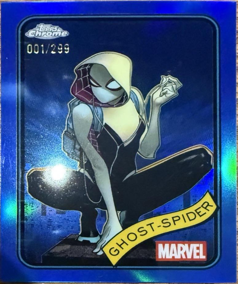 2025 Topps Chrome Ghost-Spider [Blue] #29 card