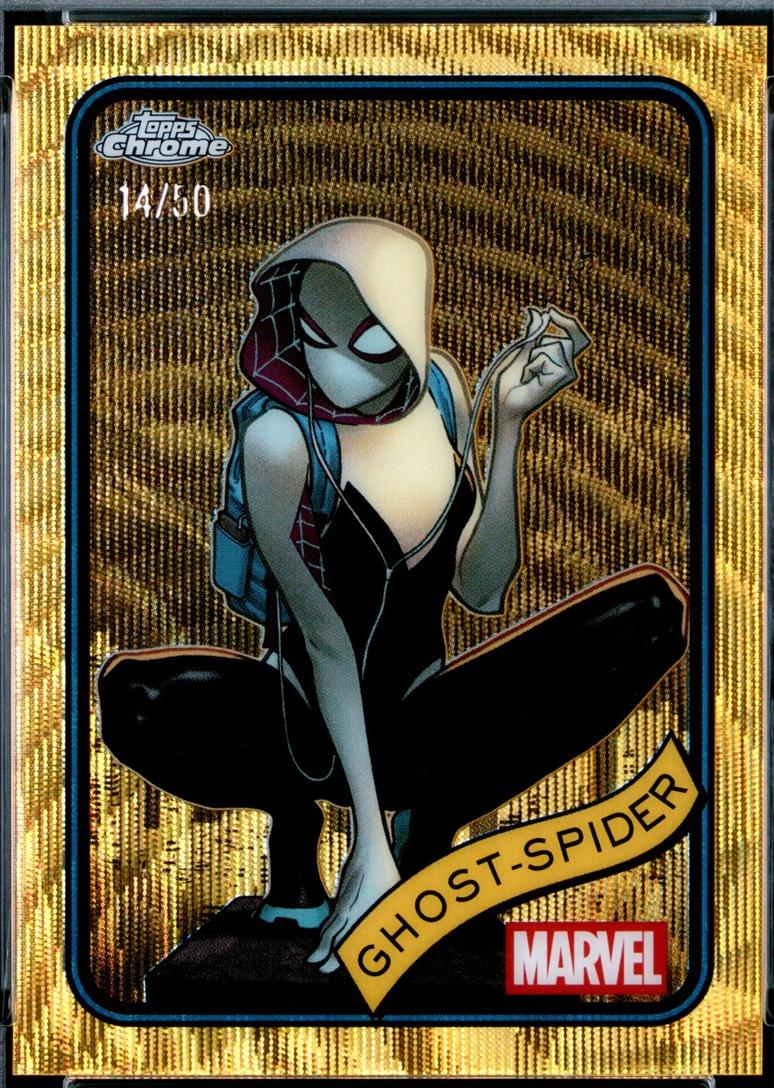 2025 Topps Chrome Ghost-Spider [Gold Wave] #29 card
