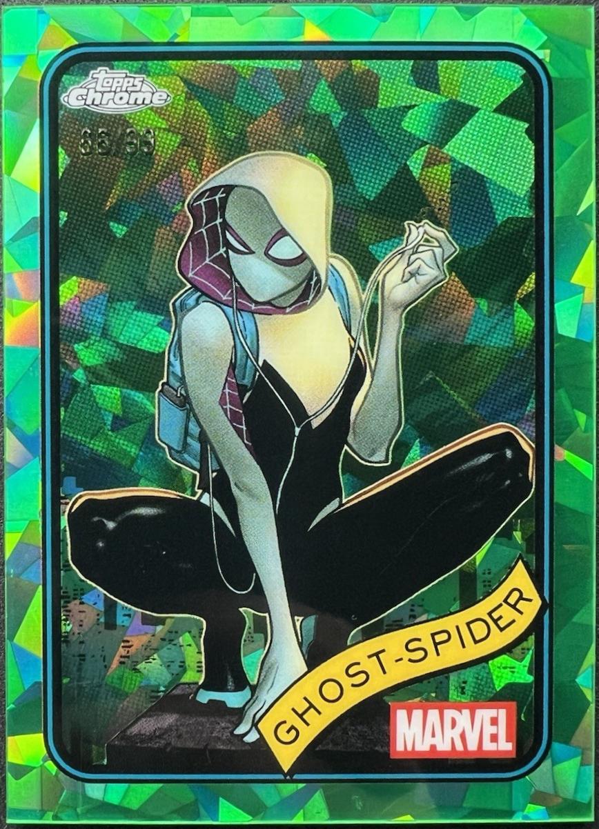 2025 Topps Chrome Ghost-Spider [Green Sapphire] #29 card