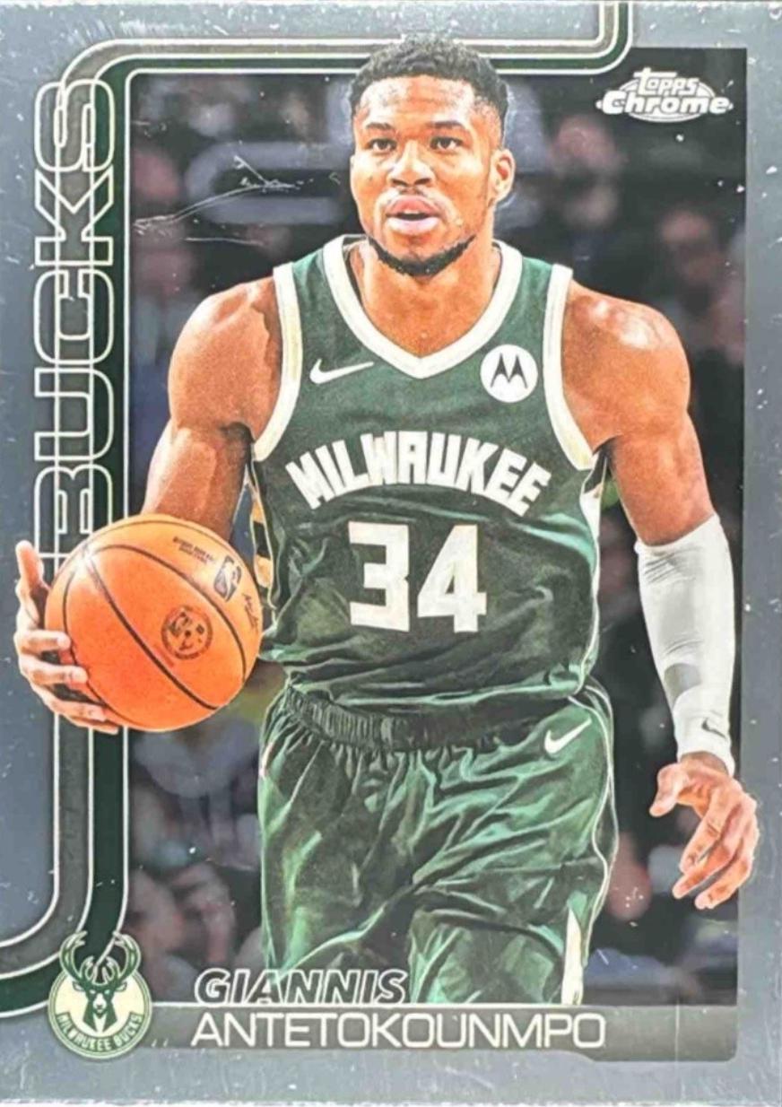 2025 Topps Chrome Giannis Antetokounmpo #137 card