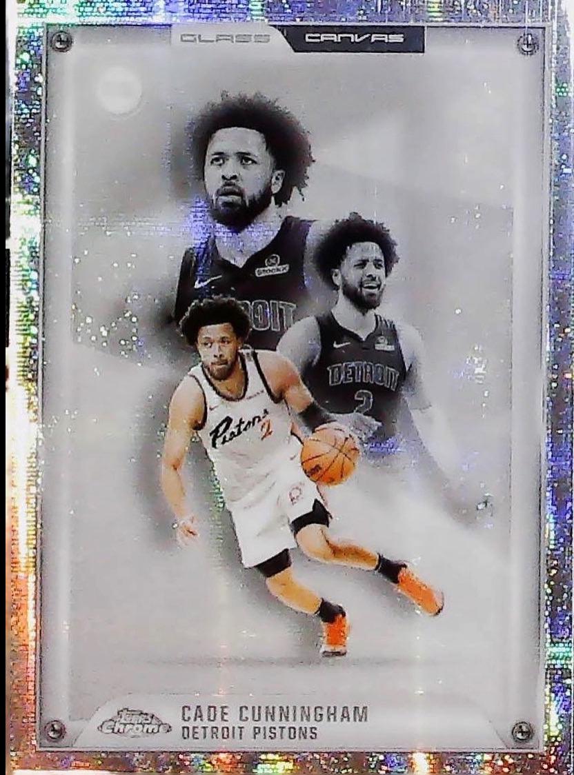 2025 Topps Chrome Glass Canvas Cade Cunningham #GC-19 card