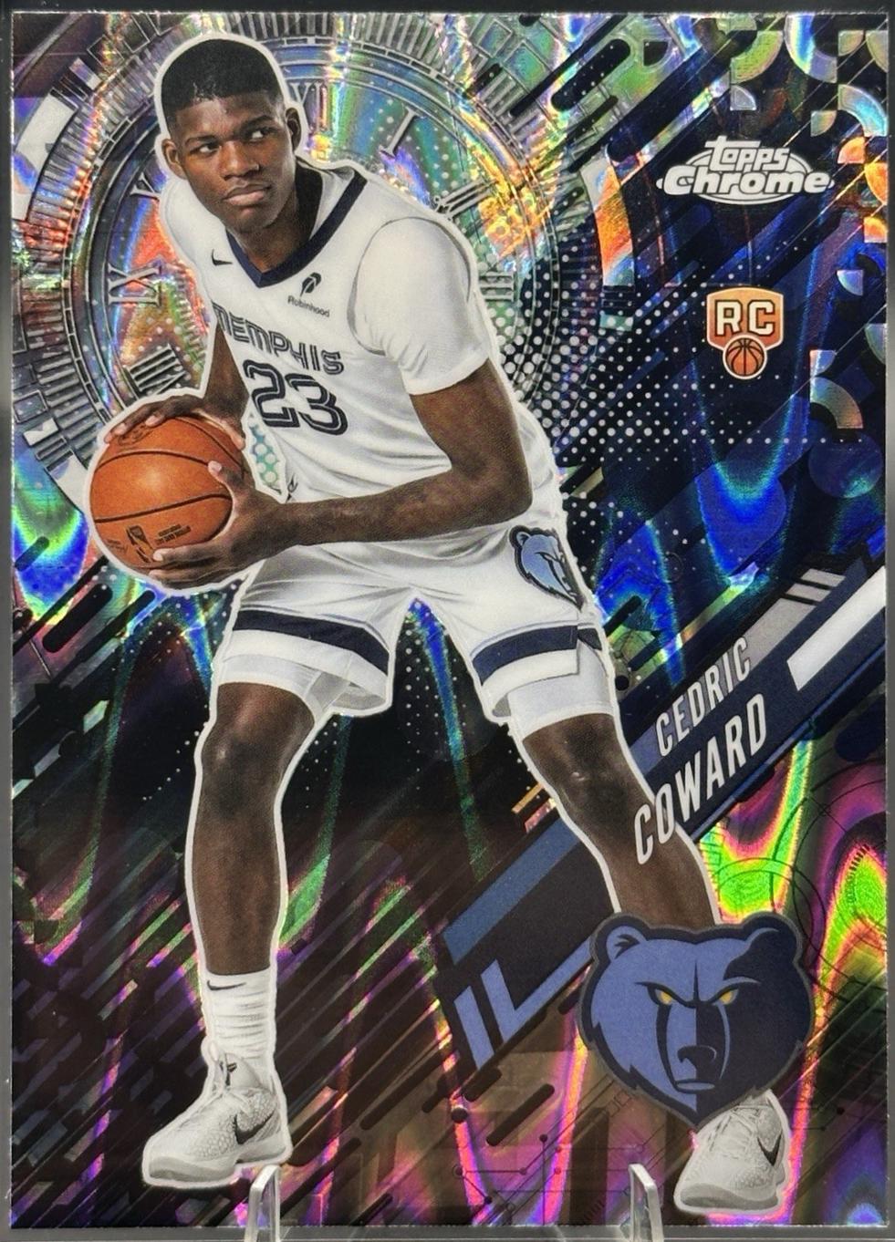 2025 Topps Chrome Go Time Cedric Coward [RayWave Refractor] #GT-24 card