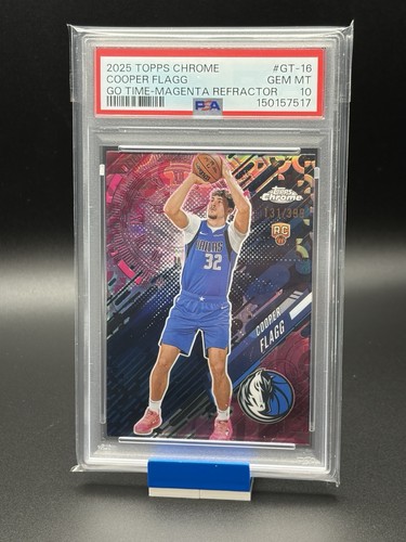 2025 Topps Chrome Go Time Cooper Flagg [Magenta Refractor] #GT-16 card