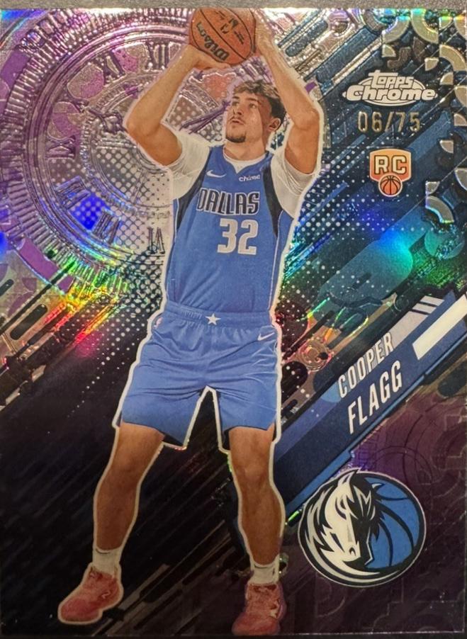 2025 Topps Chrome Go Time Cooper Flagg [Purple Refractor] #GT-16 card