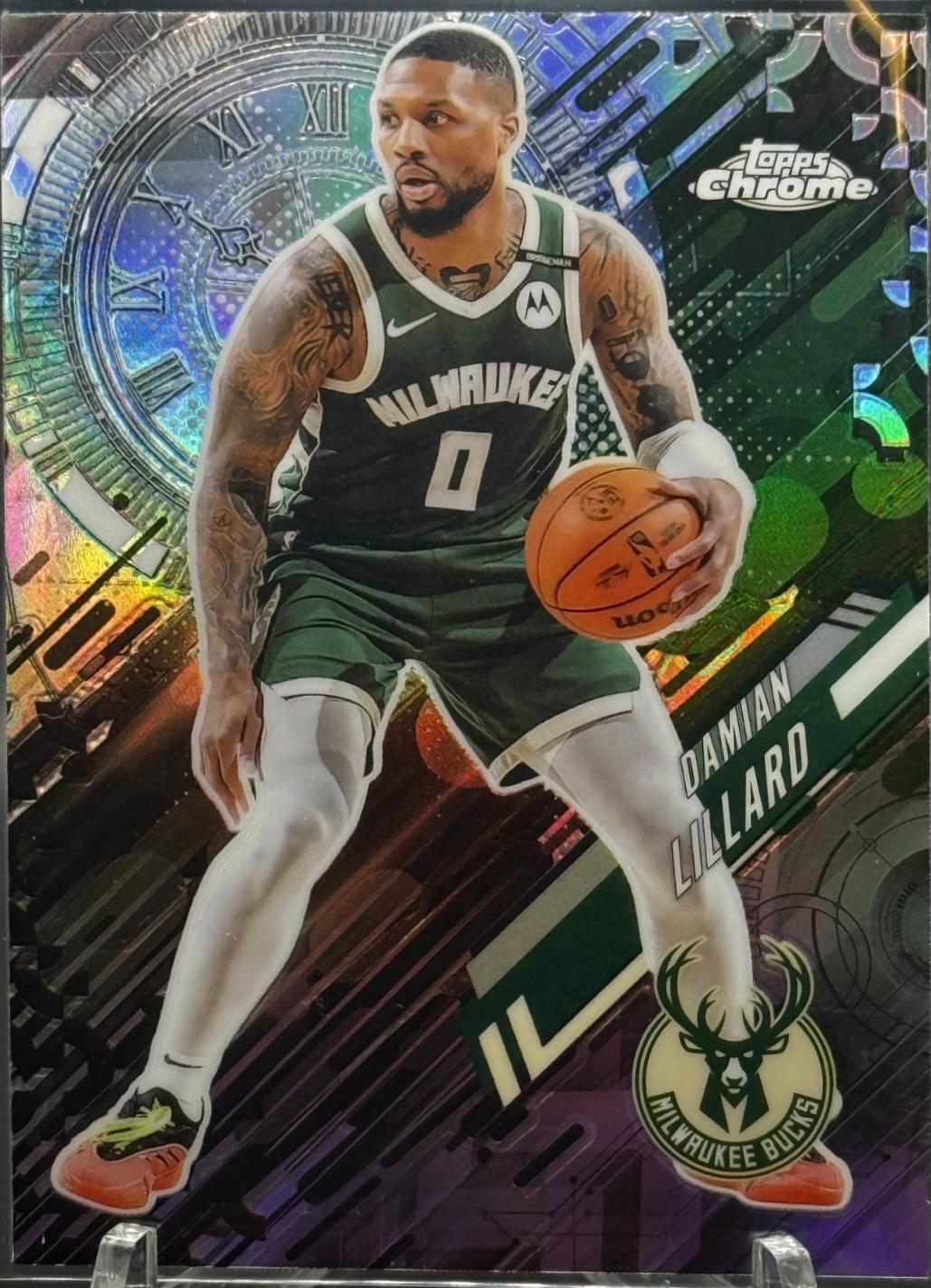 2025 Topps Chrome Go Time Damian Lillard [Refractor] #GT-10 card