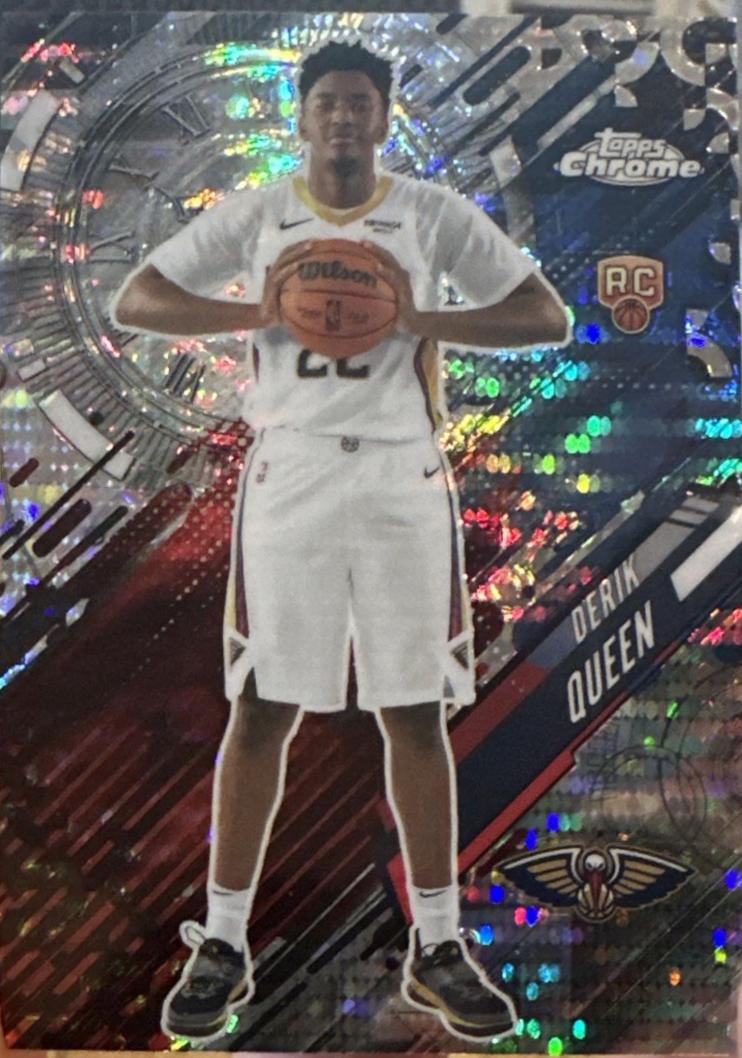2025 Topps Chrome Go Time Derik Queen [Pulsar Refractor] #GT-25 card