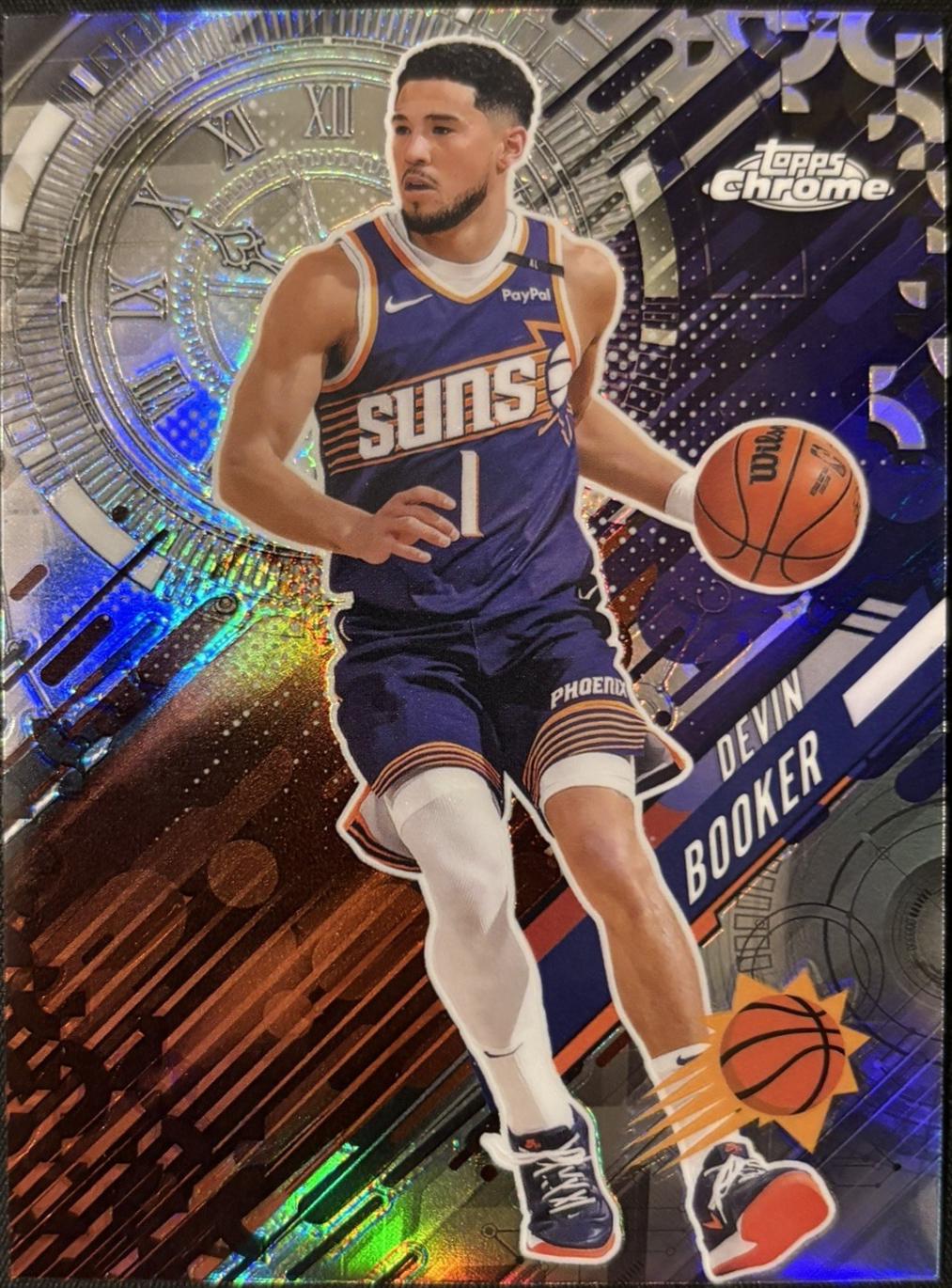 2025 Topps Chrome Go Time Devin Booker [Refractor] #GT-4 card