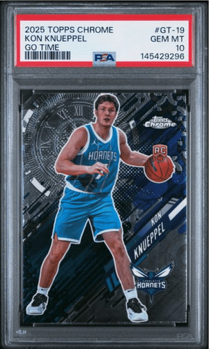 2025 Topps Chrome Go Time Kon Knueppel #GT-19 card