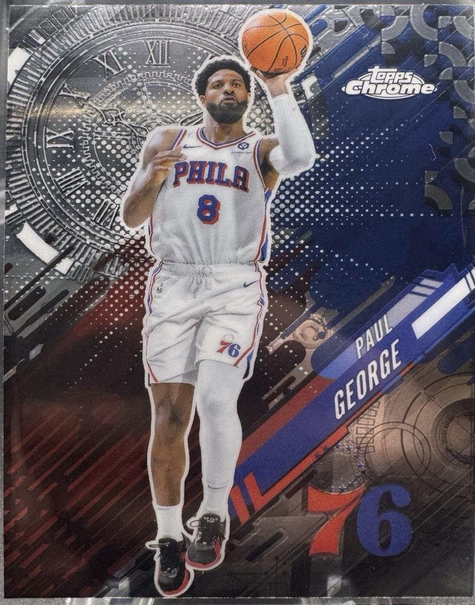 2025 Topps Chrome Go Time Paul George #GT-15 card