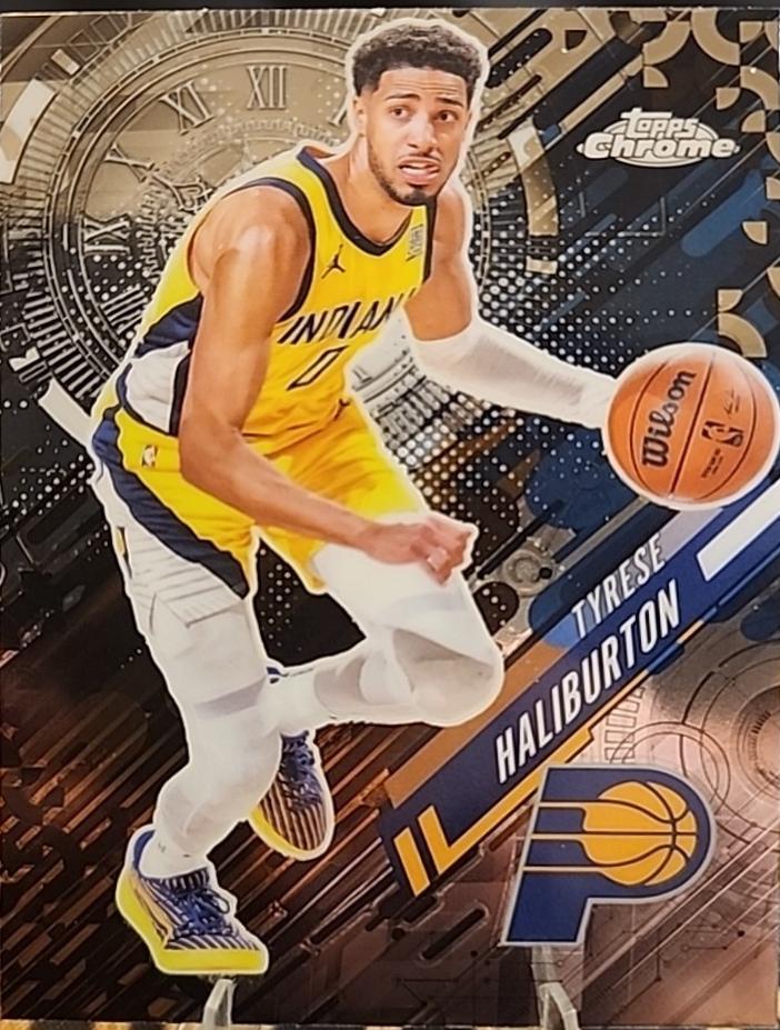 2025 Topps Chrome Go Time Tyrese Haliburton #GT-5 card