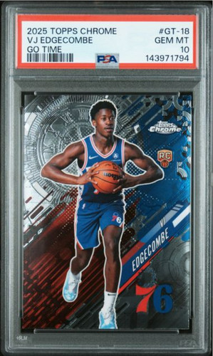2025 Topps Chrome Go Time VJ Edgecombe #GT-18 card