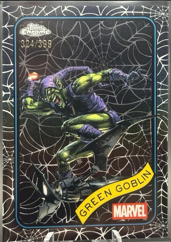 2025 Topps Chrome Green Goblin [Web] #161 card