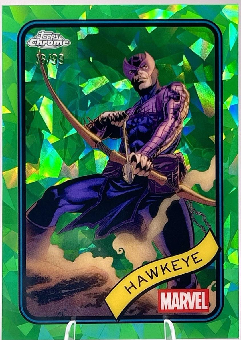 2025 Topps Chrome Hawkeye [Green Sapphire] #133 card