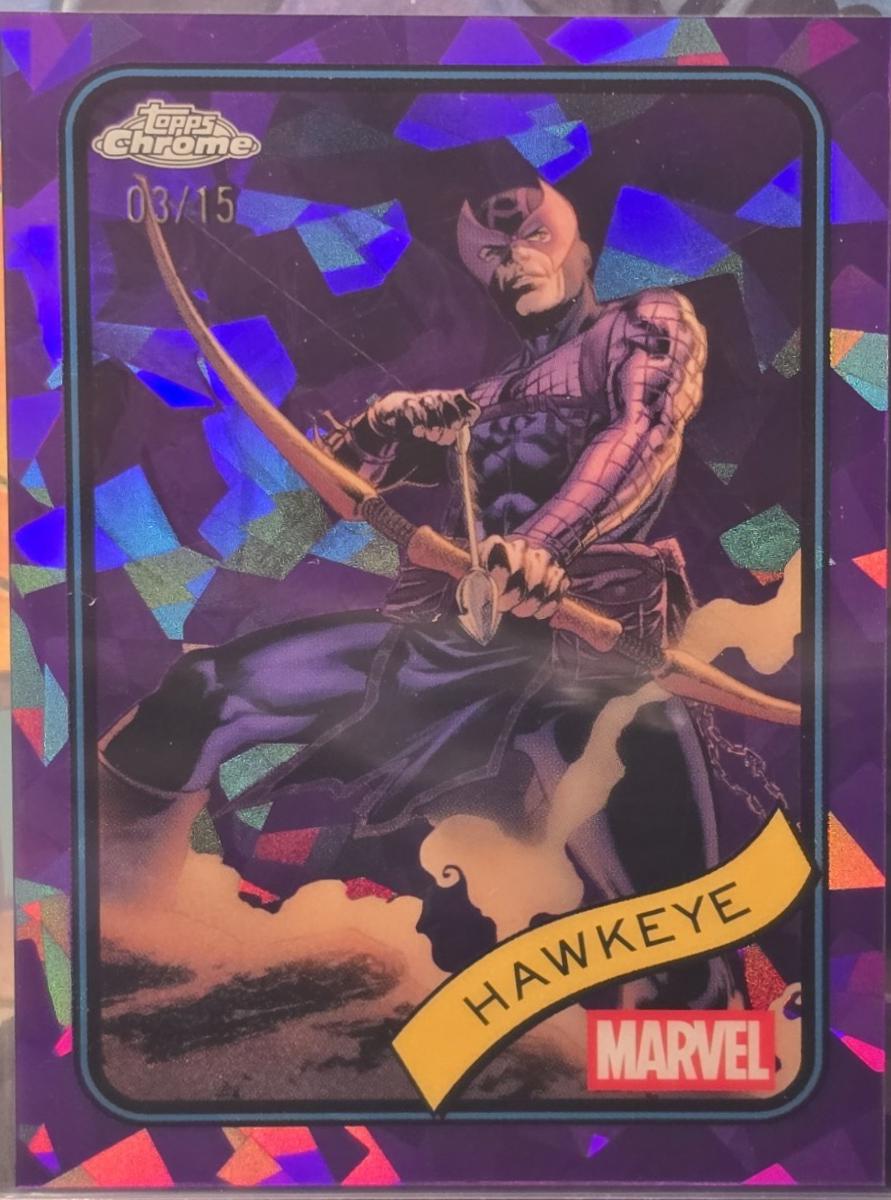 2025 Topps Chrome Hawkeye [Purple Sapphire] #133 card