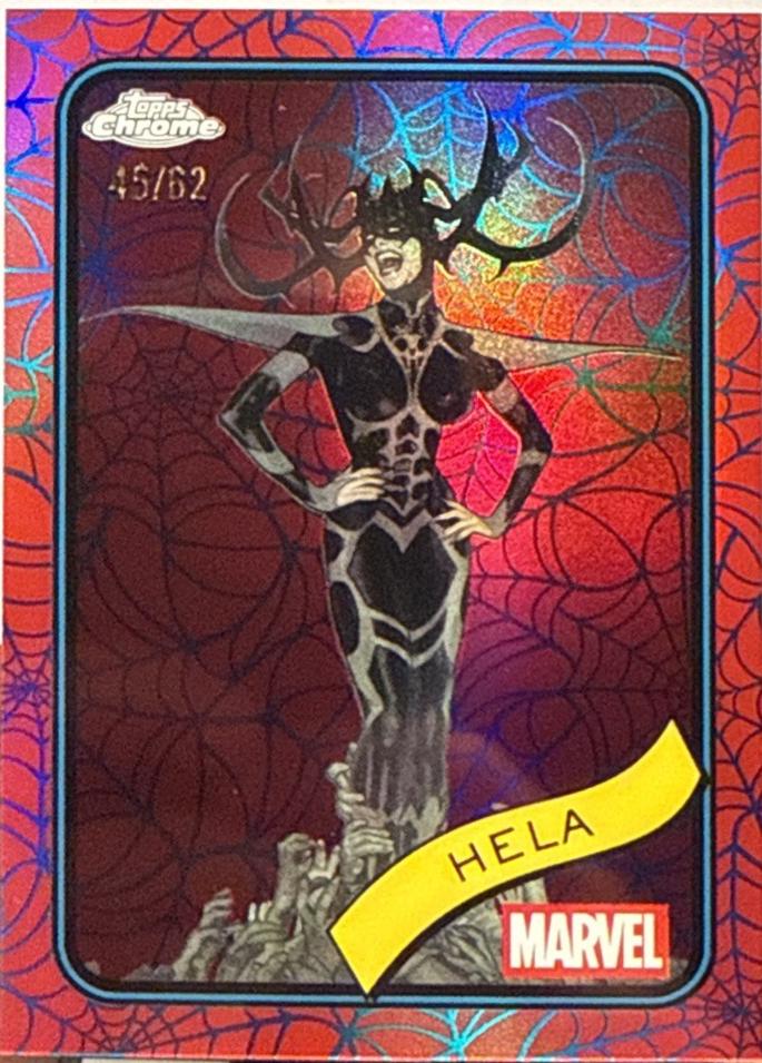 2025 Topps Chrome Hela [Blue Red Web] #79 card