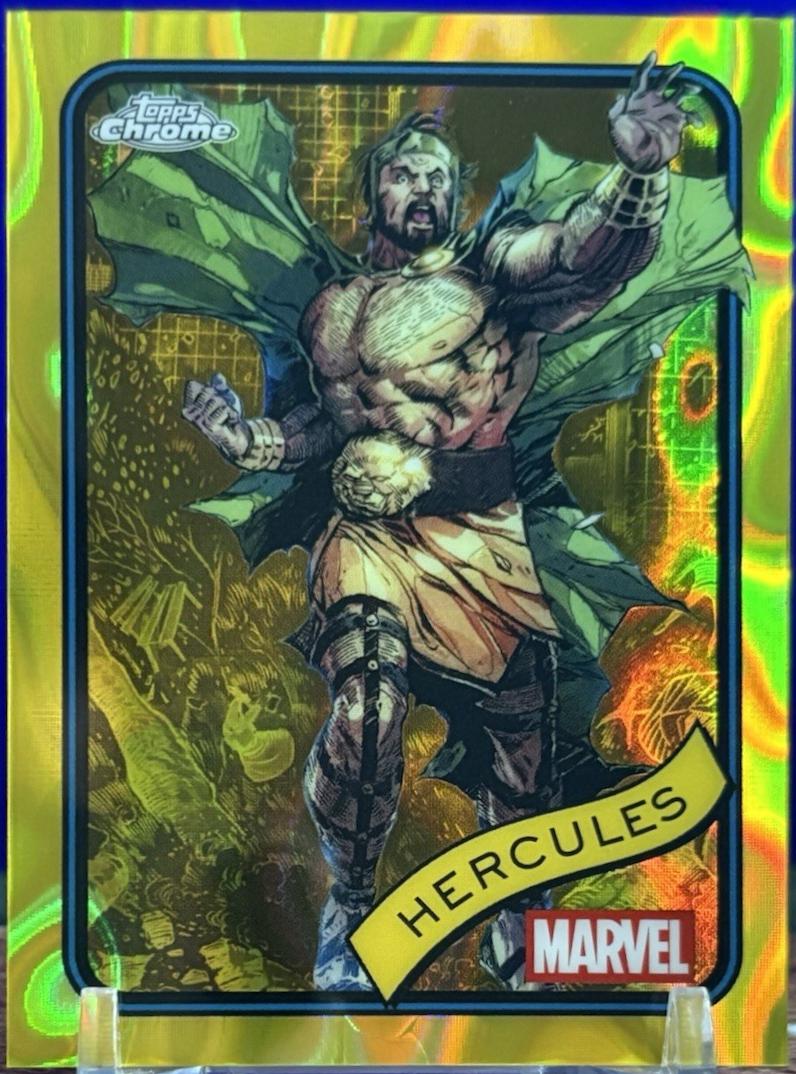 2025 Topps Chrome Hercules [Yellow Lava] #163 card