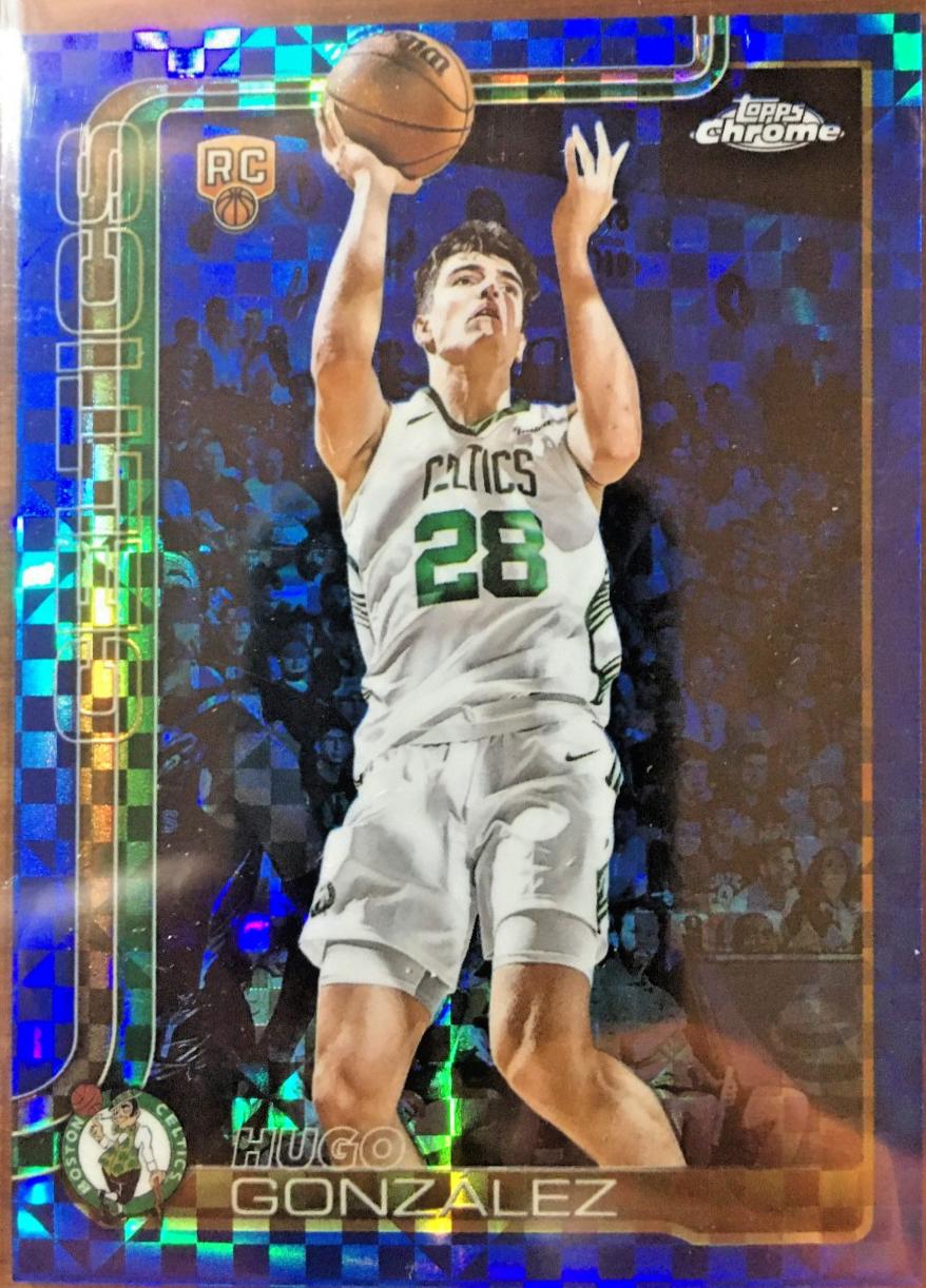2025 Topps Chrome Hugo GonzaÌlez [Blue X-Fractor] #278 card