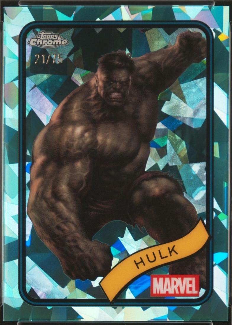 2025 Topps Chrome Hulk [Aqua Sapphire] #128 card